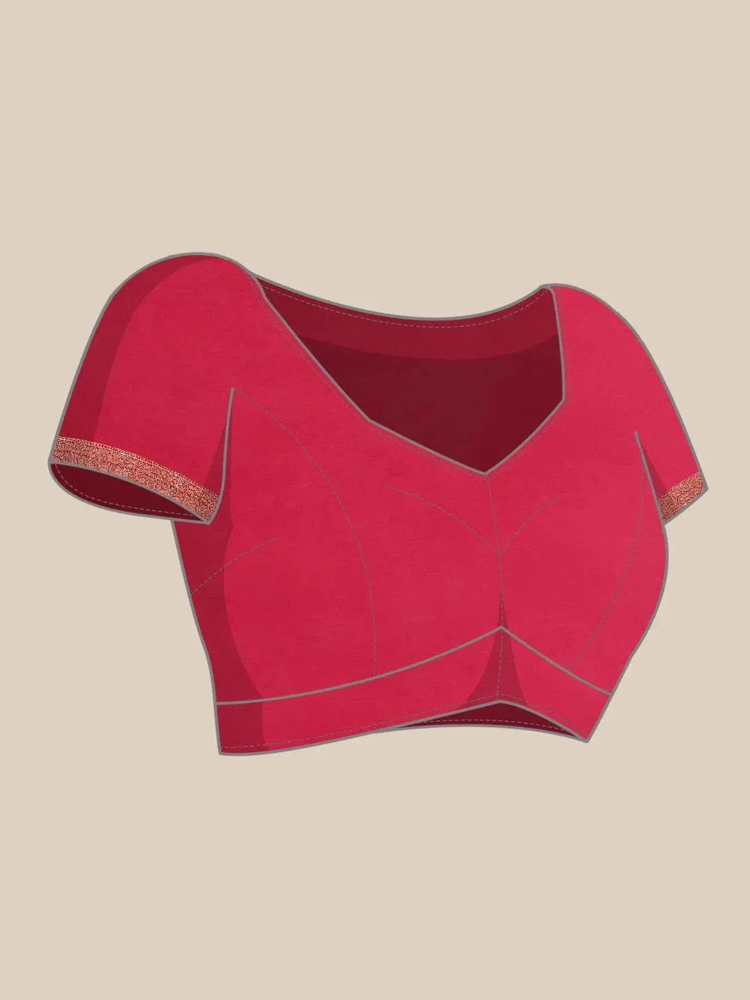 Pink Woven Design Brocade Saree - Libas 