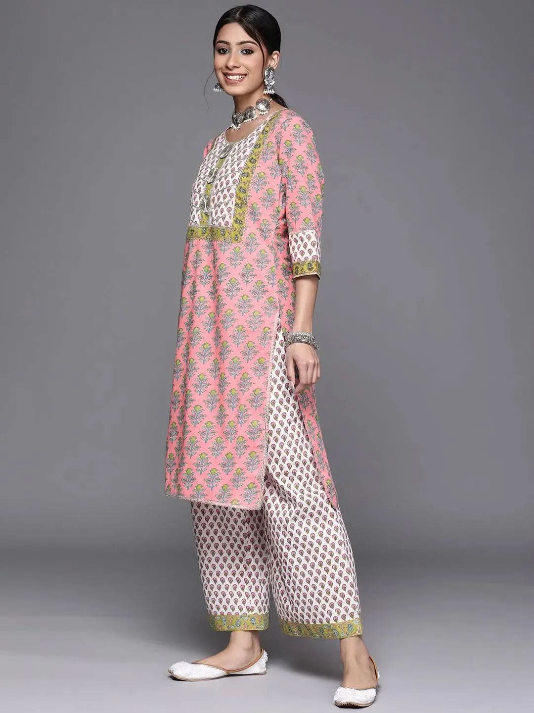 

Buy Pink Yoke Design Cotton Kurta - 23365O-XXL | Libas Ethnic Wear Online