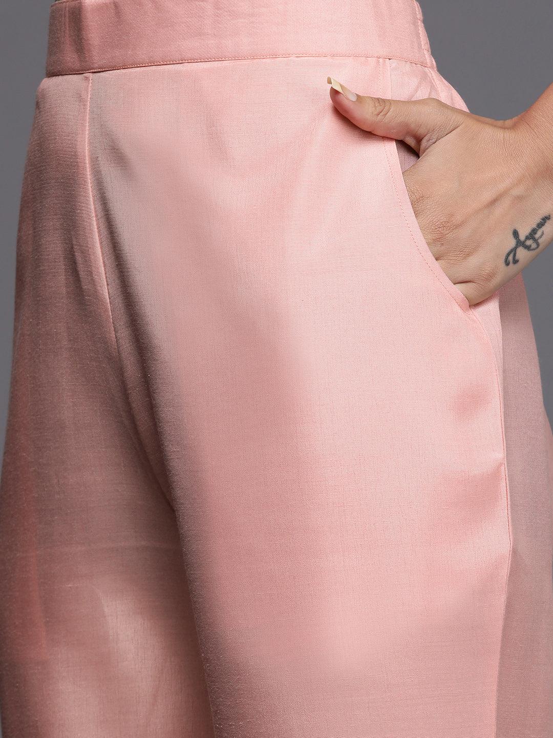 Pink Yoke Design Georgette Suit Set - Libas