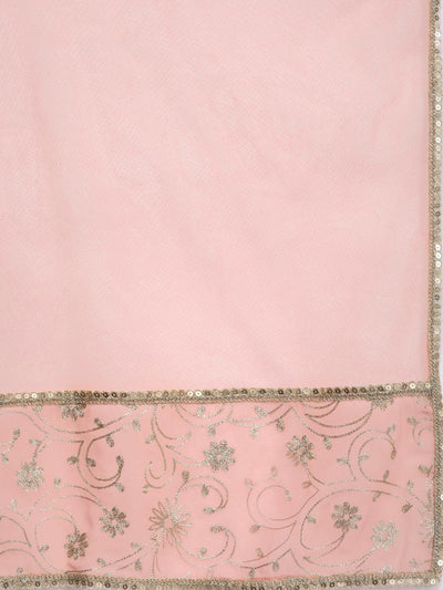Pink Yoke Design Georgette Suit Set - Libas