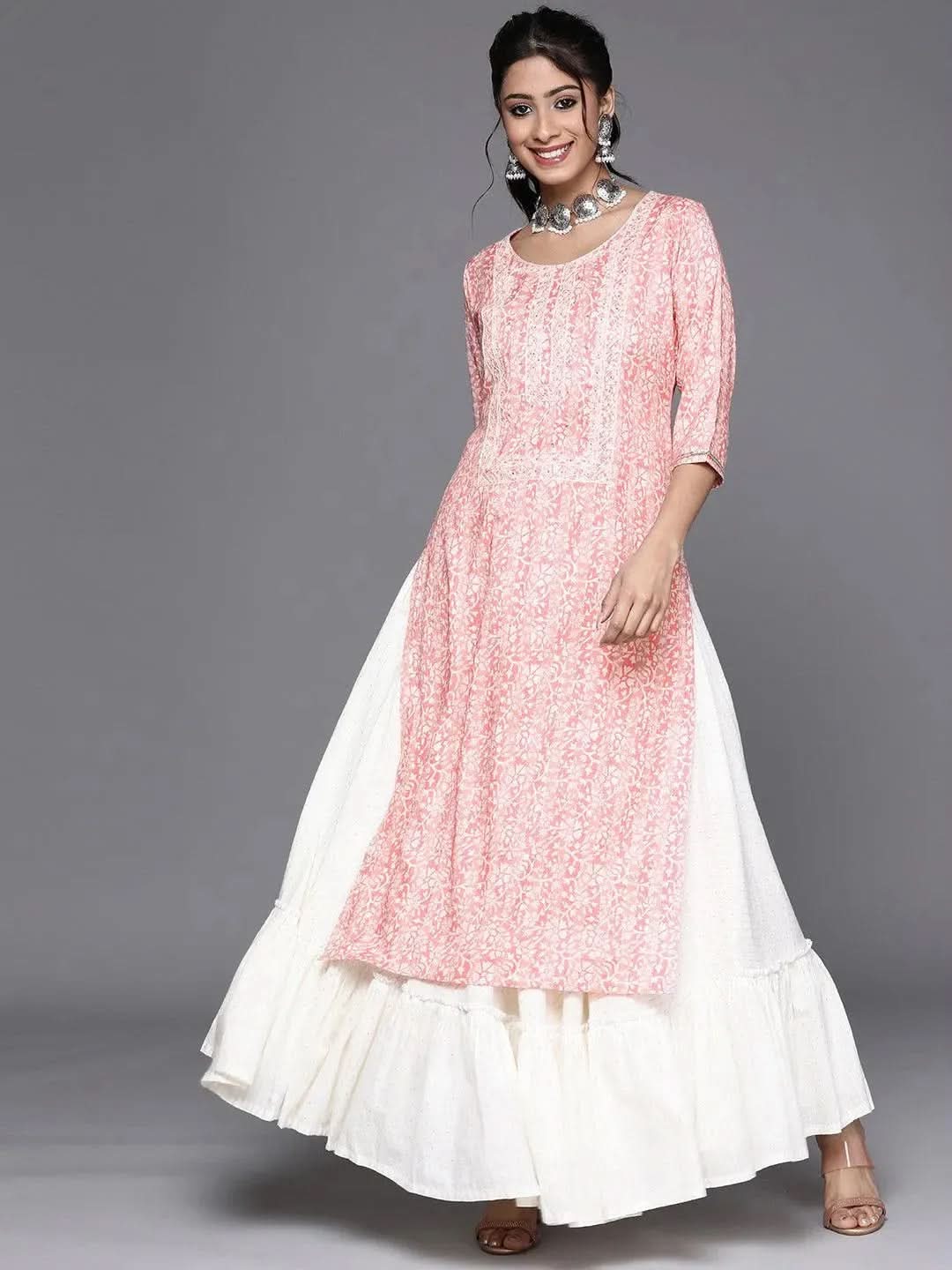 

Buy Pink Yoke Design Rayon Kurta - 23425O- | Libas Ethnic Wear Online