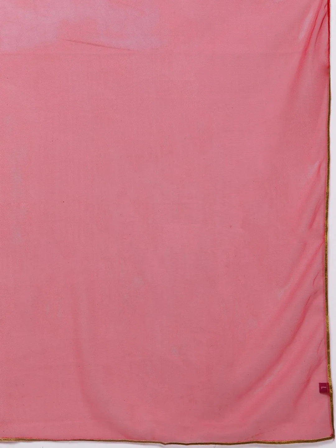Pink Yoke Design Silk Blend Straight Kurta With Trousers & Dupatta - Libas 
