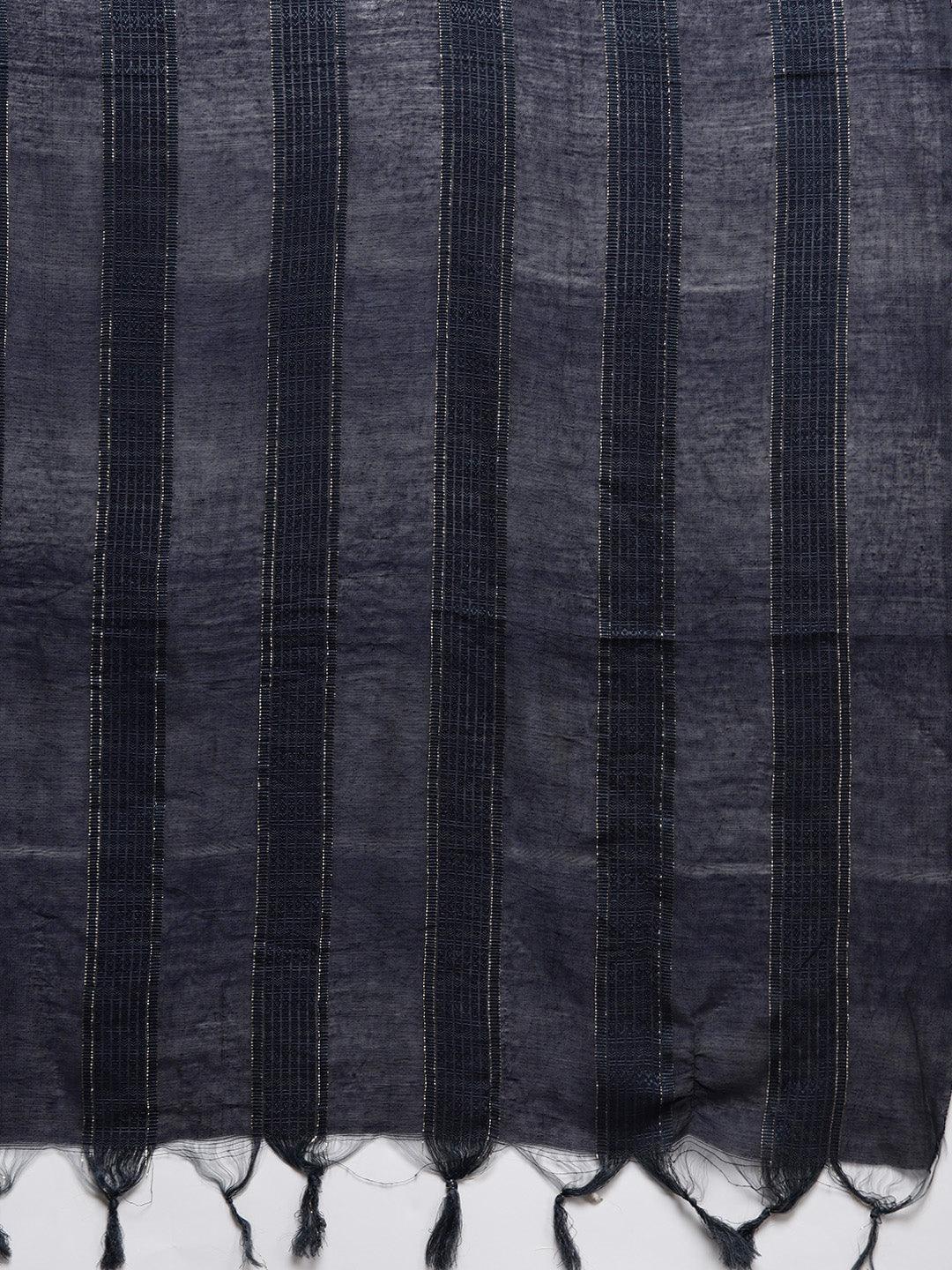 Plus Size Blue Printed Silk Blend Straight Kurta With Palazzos & Dupatta - Libas