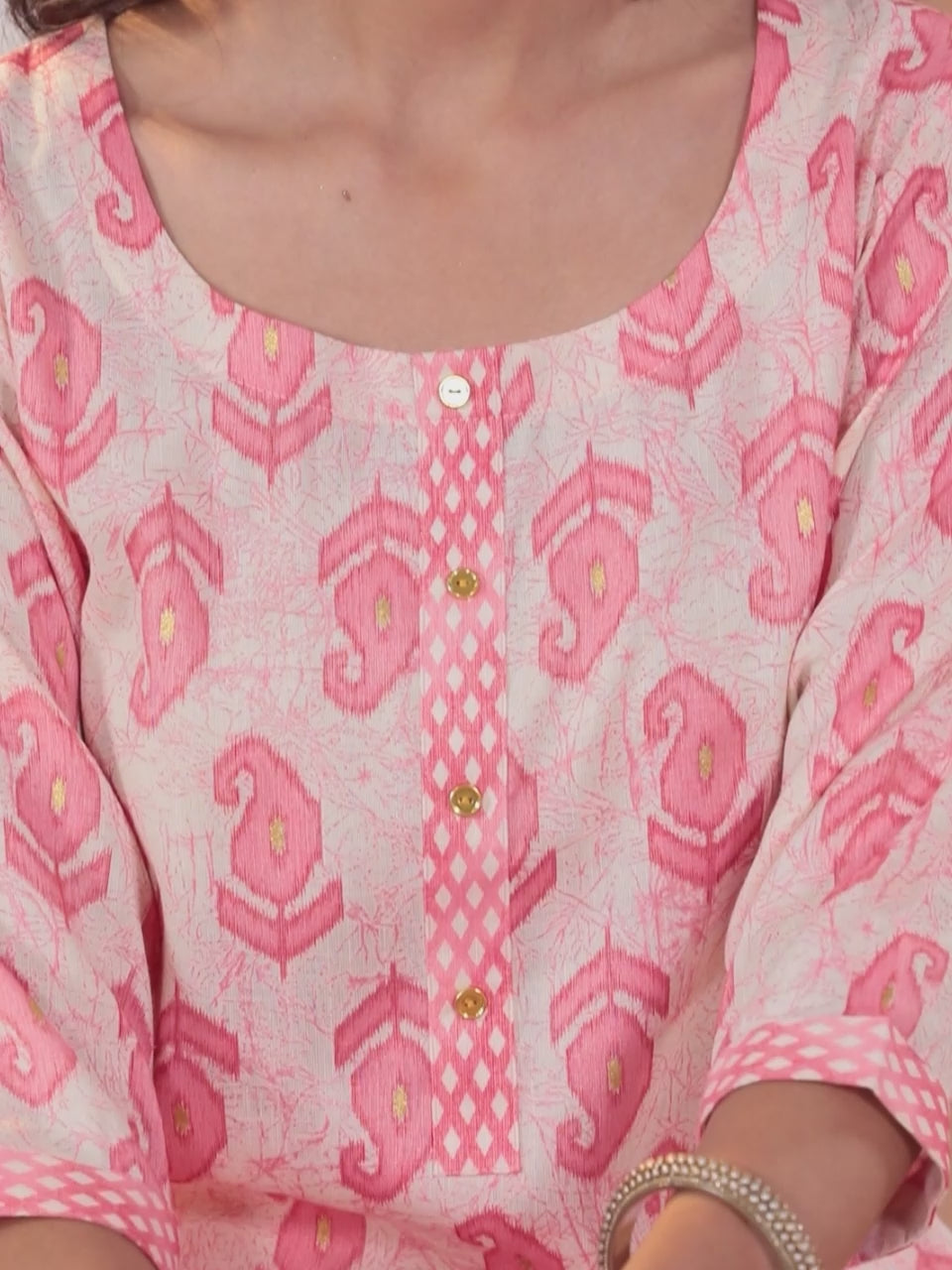  Off-White Printed Rayon Straight Kurta With Trousers & Dupatta 