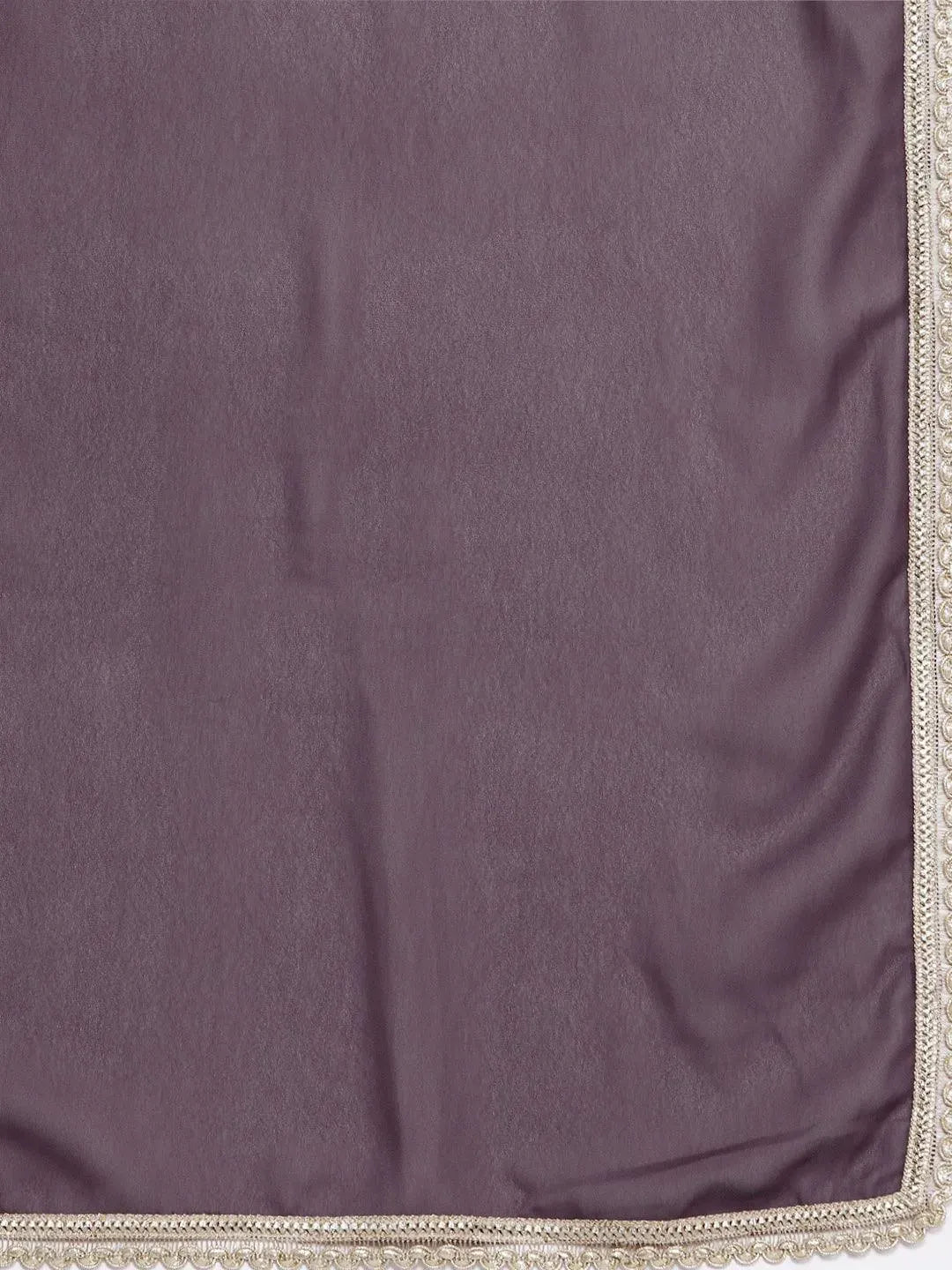 Purple Embroidered Georgette Straight Suit Set With Skirt - Libas 