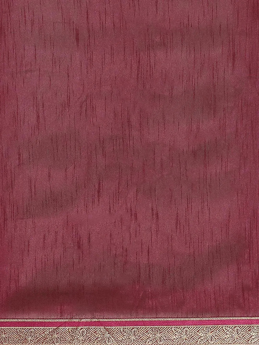 Purple Printed Chiffon Saree - Libas 