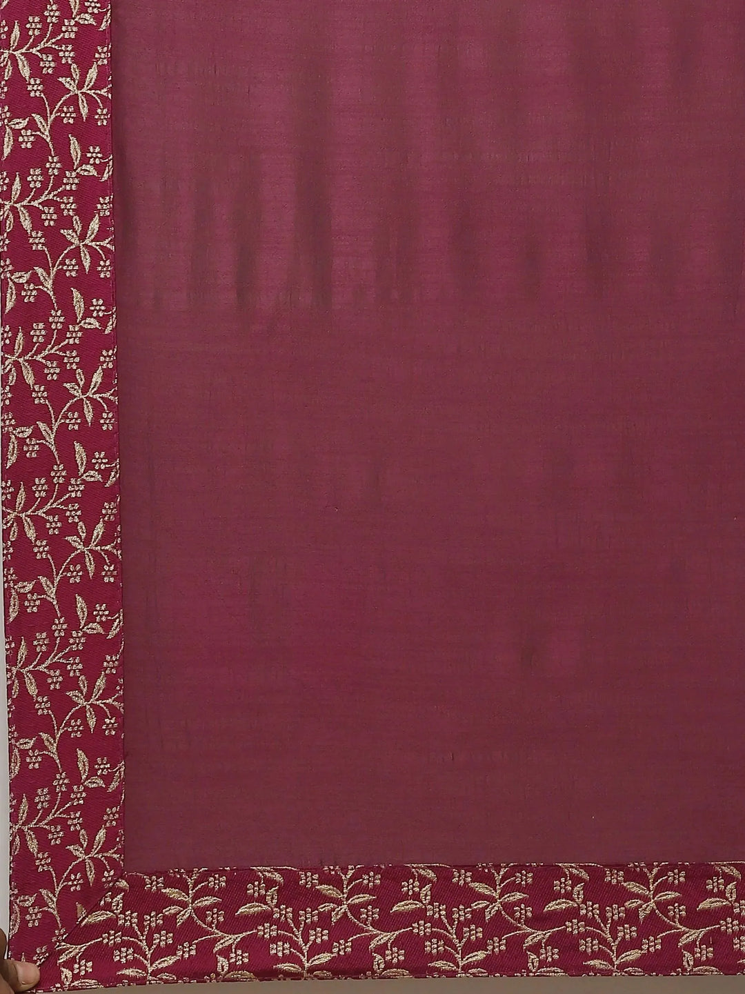 Purple Solid Chiffon Saree - Libas 