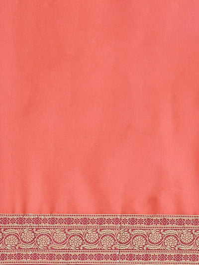 Purple Woven Design Brocade Saree - Libas