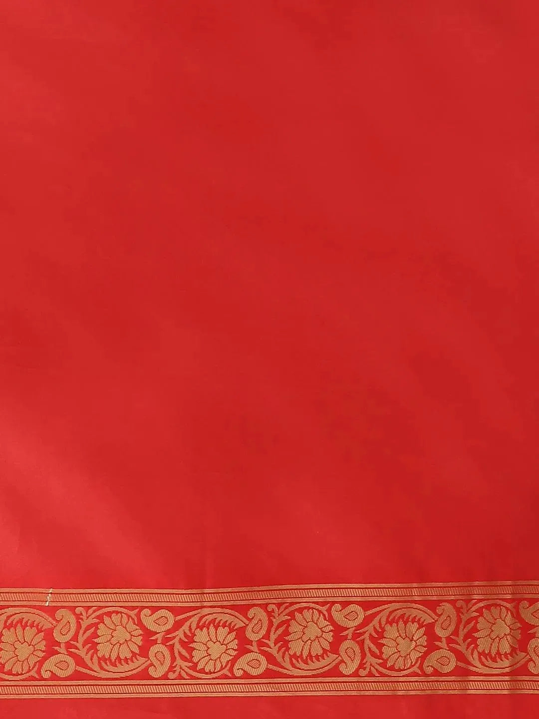 Red Woven Design Silk Saree - Libas 