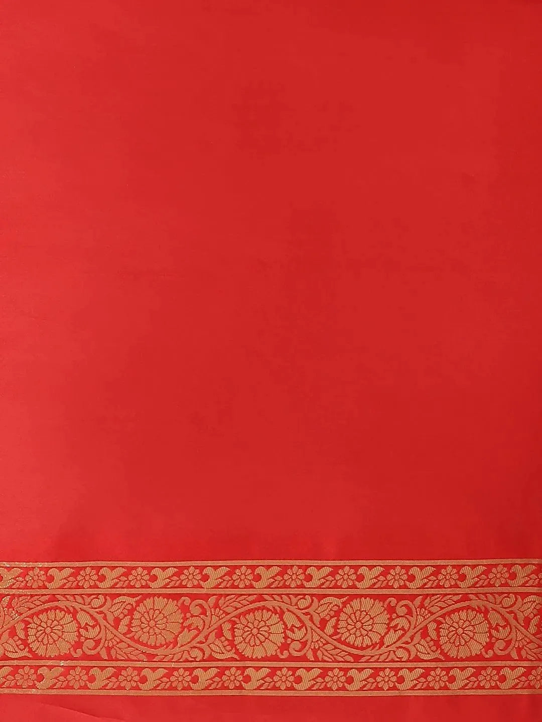 Red Woven Design Silk Saree - Libas 
