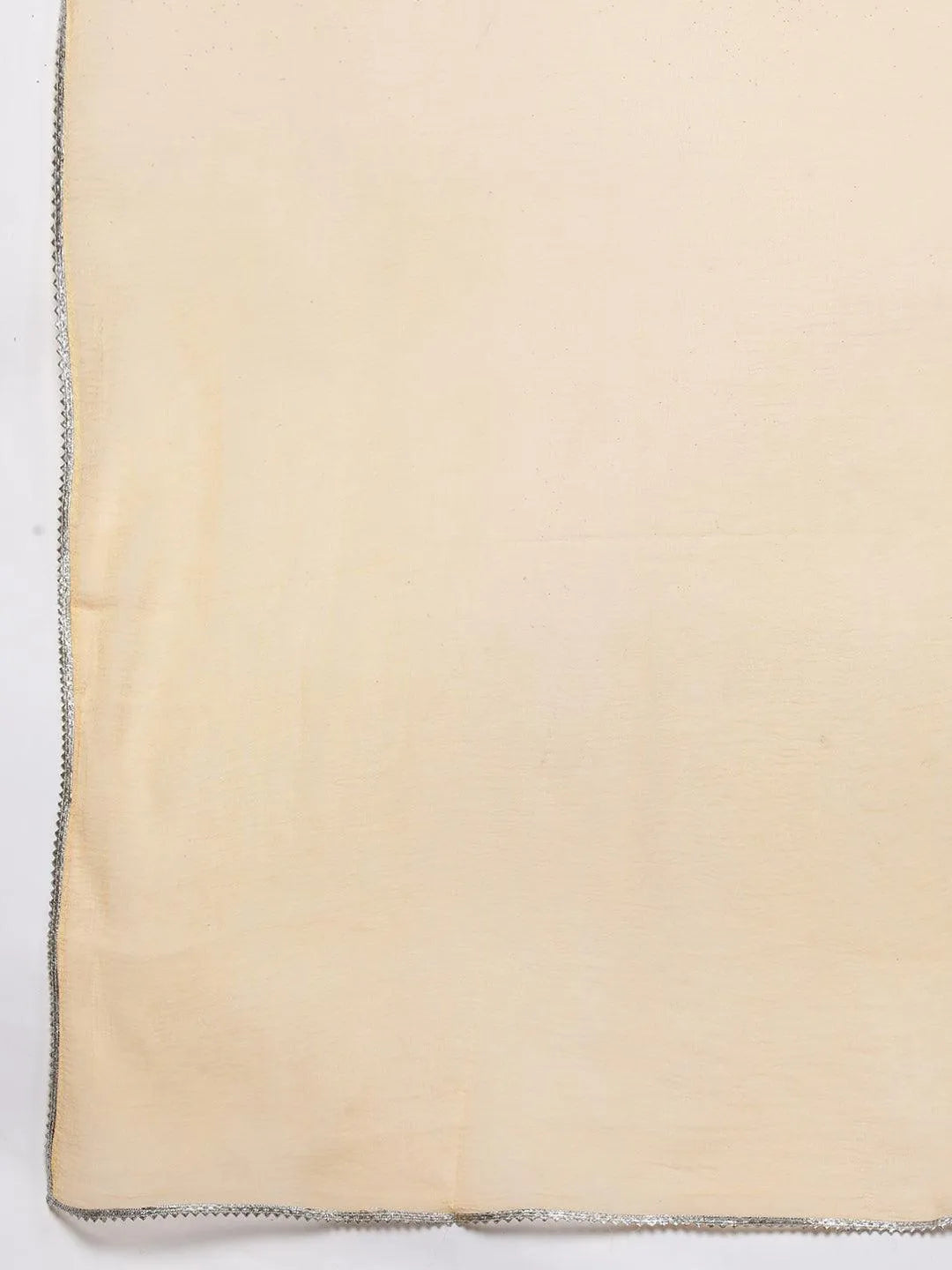 Tan Printed Silk Blend Straight Kurta With Trousers & Dupatta - Libas 