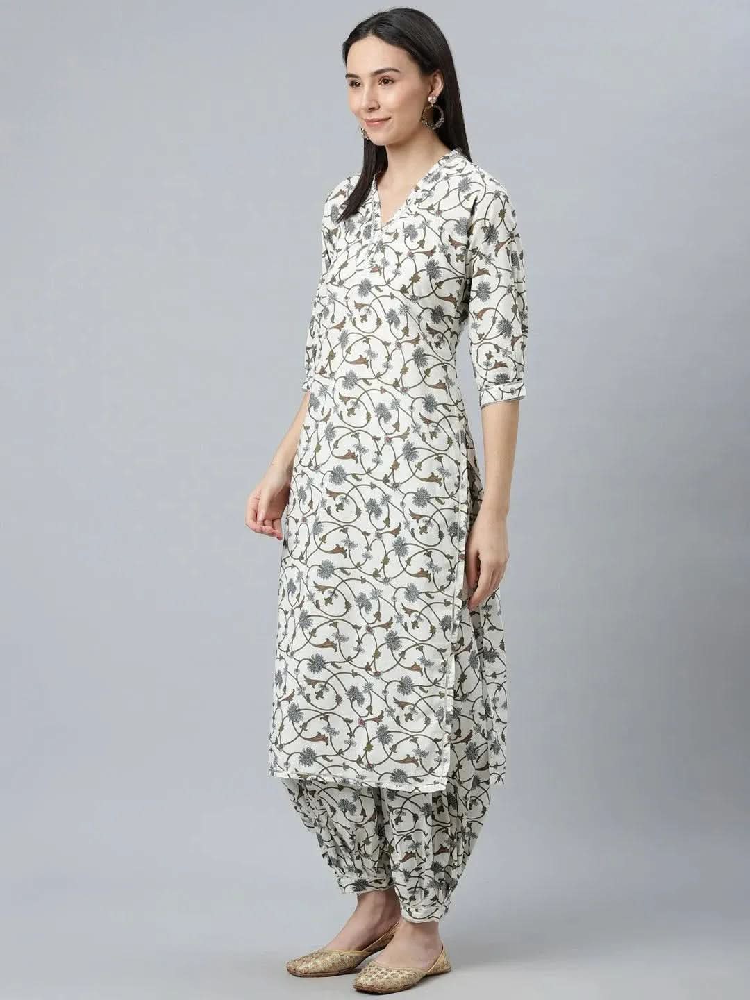 Women Printed Kurta with Salwar