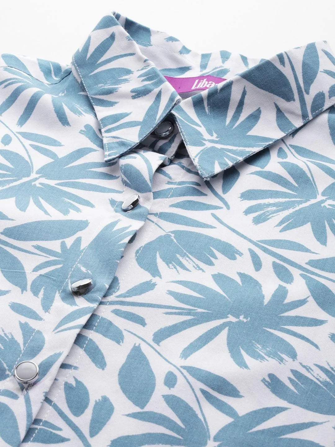 White Printed Rayon Co-Ords - Libas 