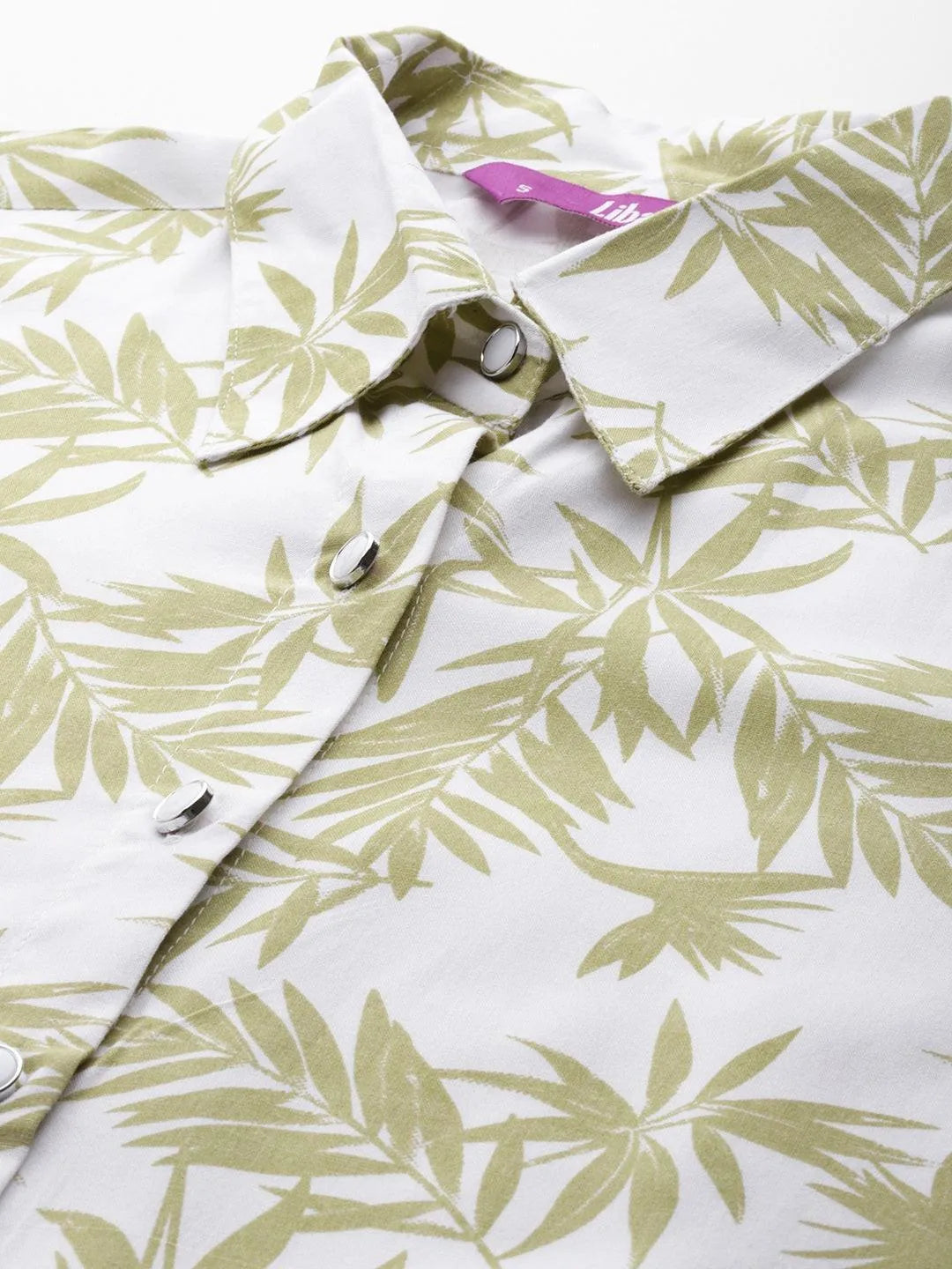 White Printed Rayon Co-Ords - Libas 