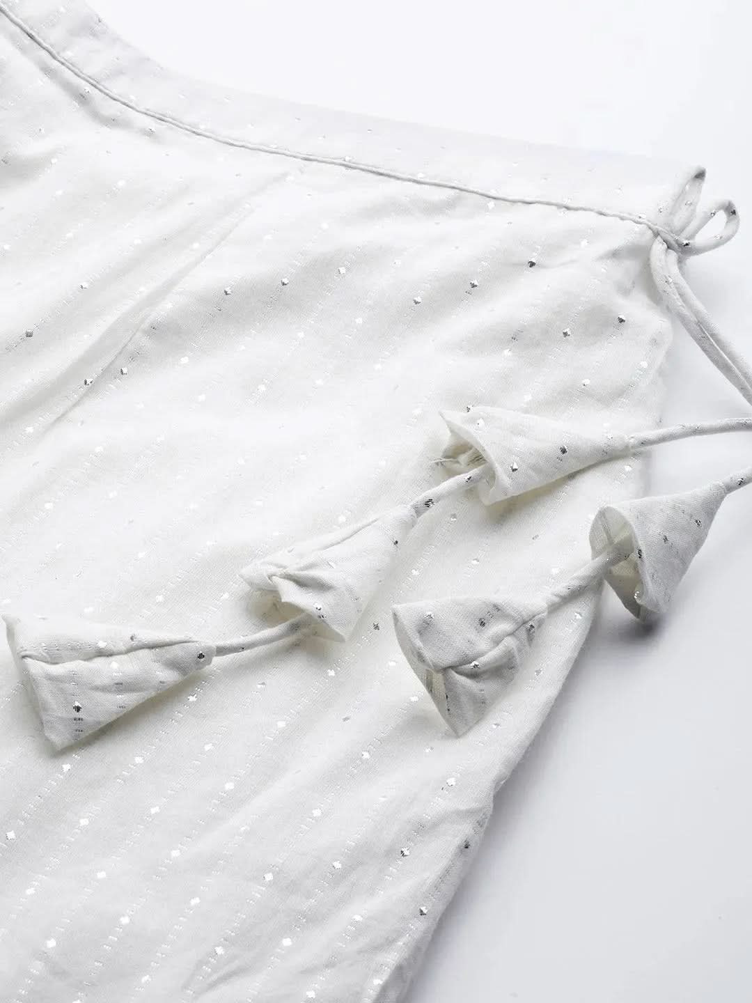 

Buy White Self Design Cotton Sharara Pants- PL977O-XL | Libas Ethnic Wear Online