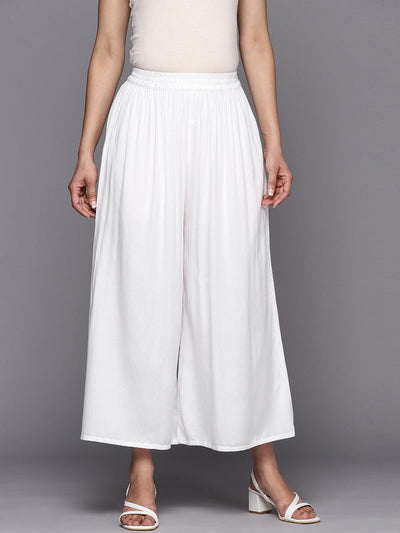 White Palazzos - Buy White Palazzo Pants for Women Online on Libas
