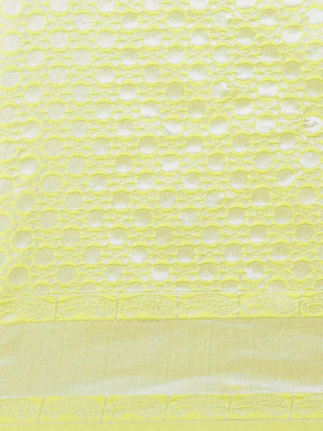 Yellow Woven Design Art Silk Saree - Libas 
