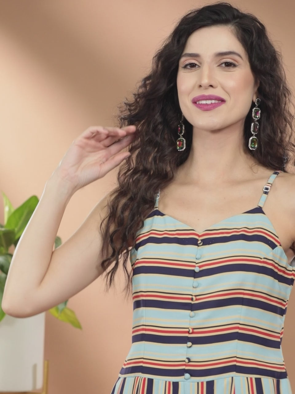  Multicoloured Printed Georgette Jumpsuit 