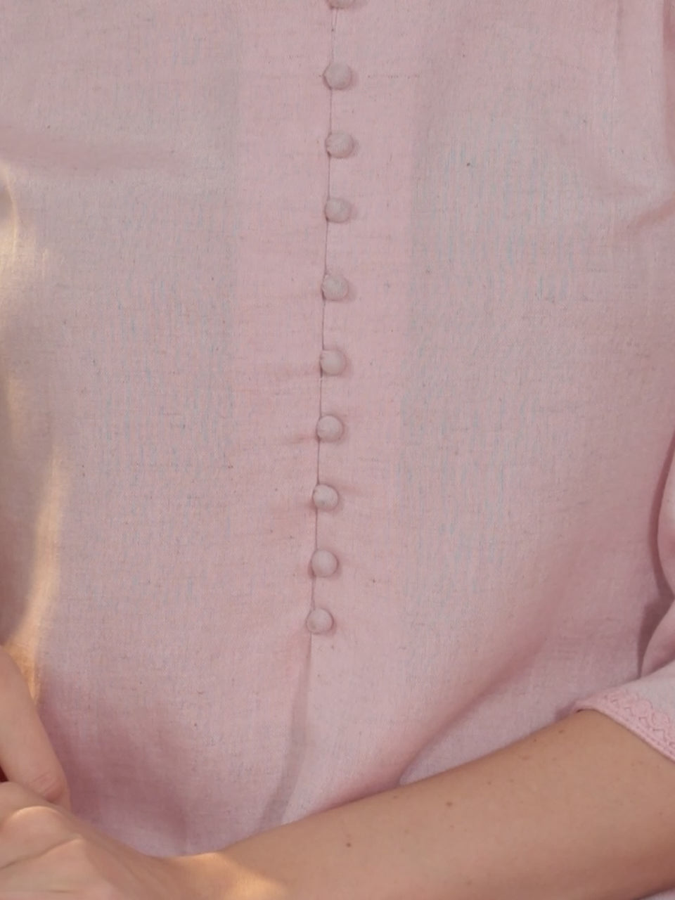  Pink Solid Rayon Kurta 