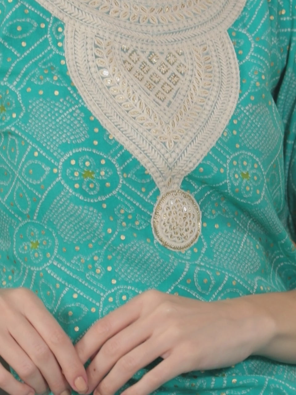 Blue Printed Silk Blend Straight Kurta With Trousers & Dupatta 