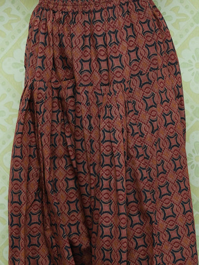 Maroon Printed Silk Blend Straight Kurta With Salwar & Dupatta - Libas